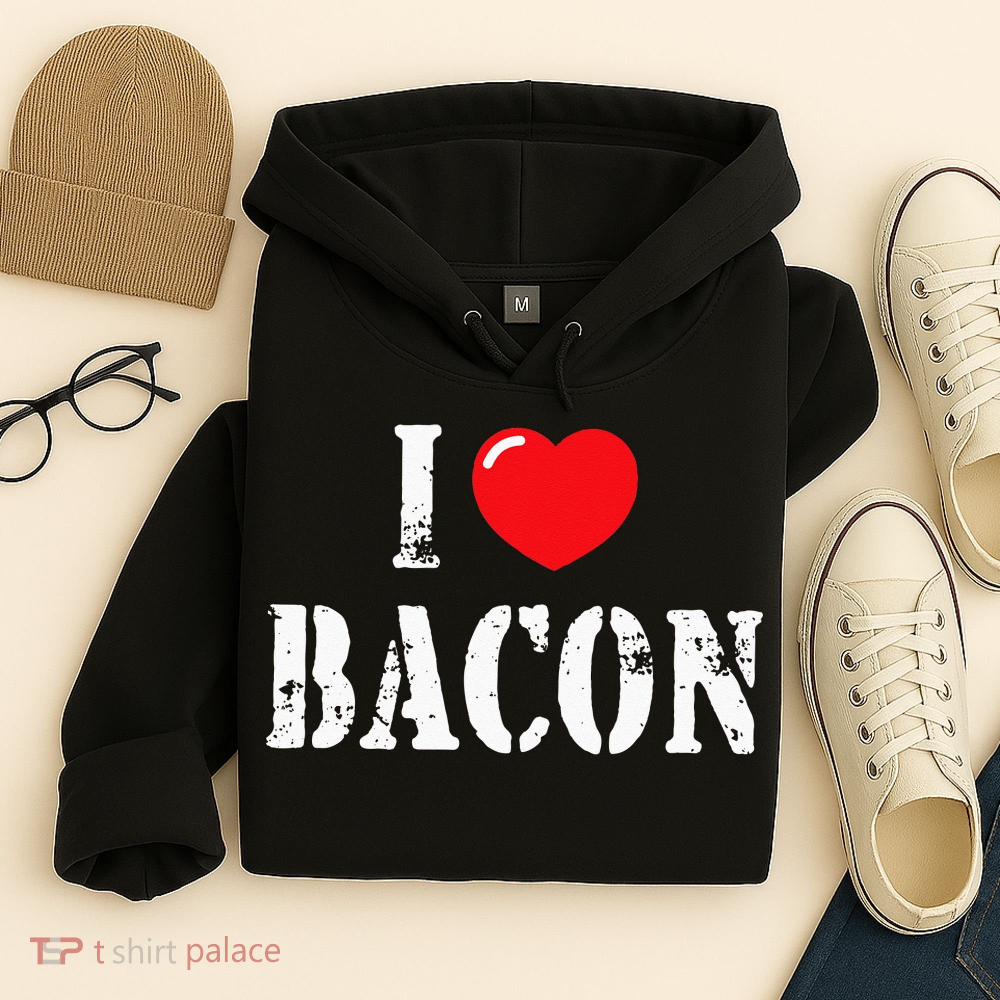 I Love Bacon for Bacon Lover Hoodie