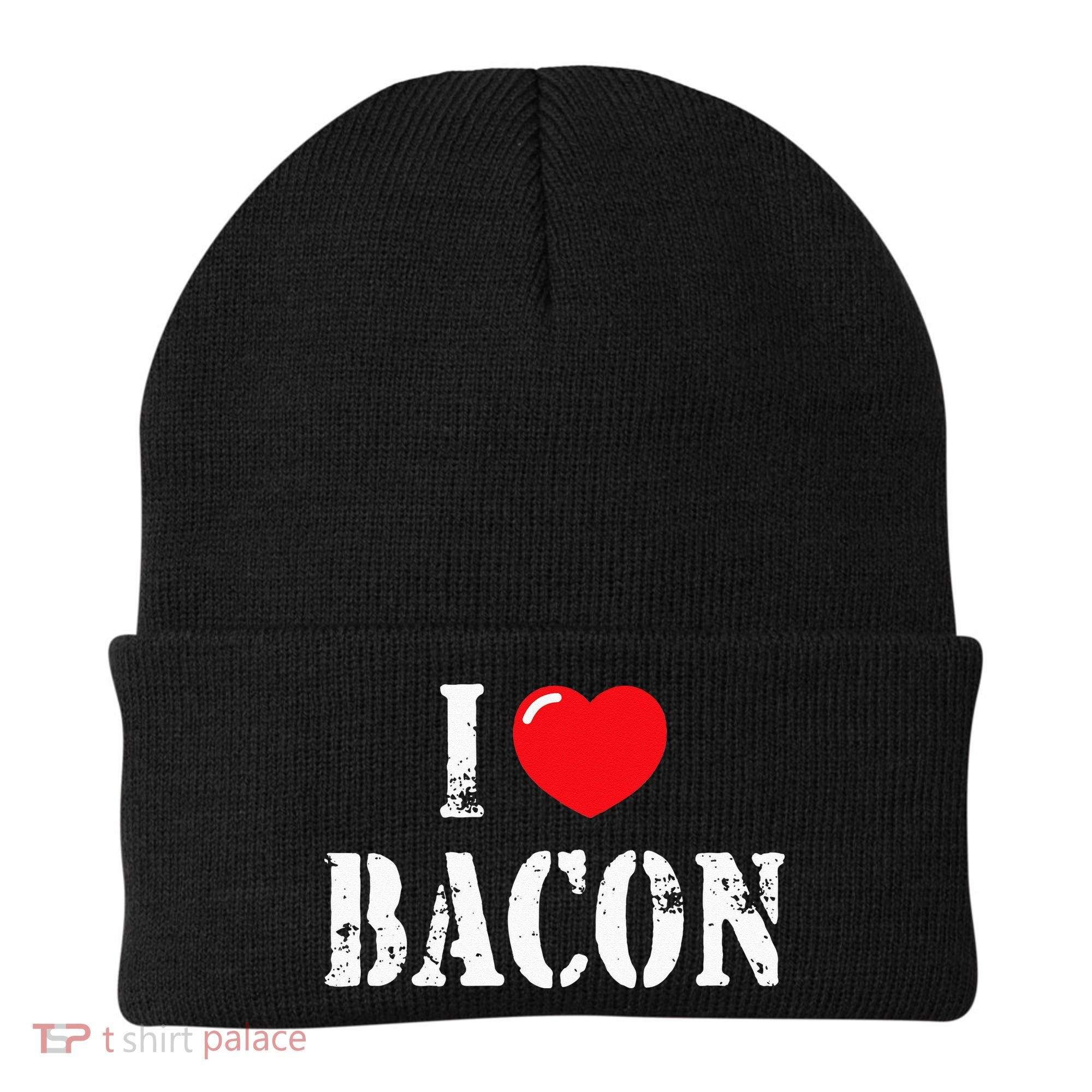 I Love Bacon for Bacon Lover Beanie