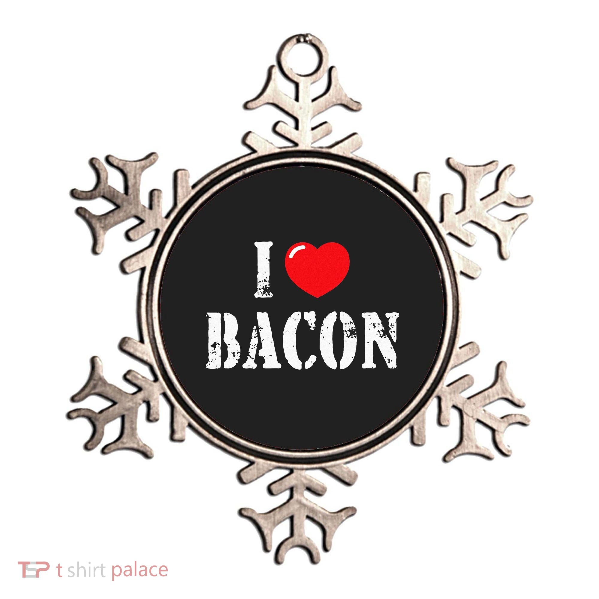 I Love Bacon for Bacon Lover Ornament