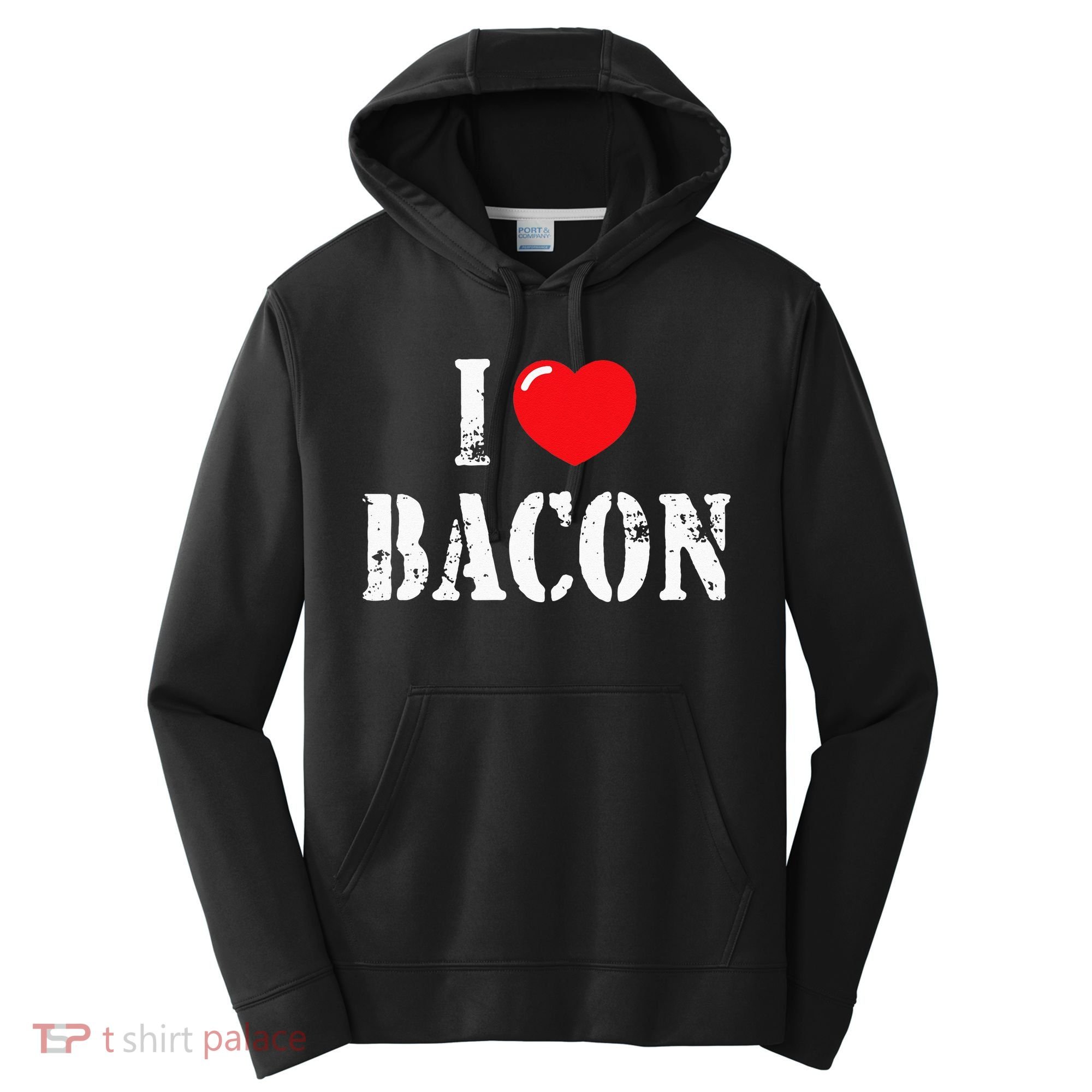 I Love Bacon for Bacon Lover Performance Fleece Hoodie