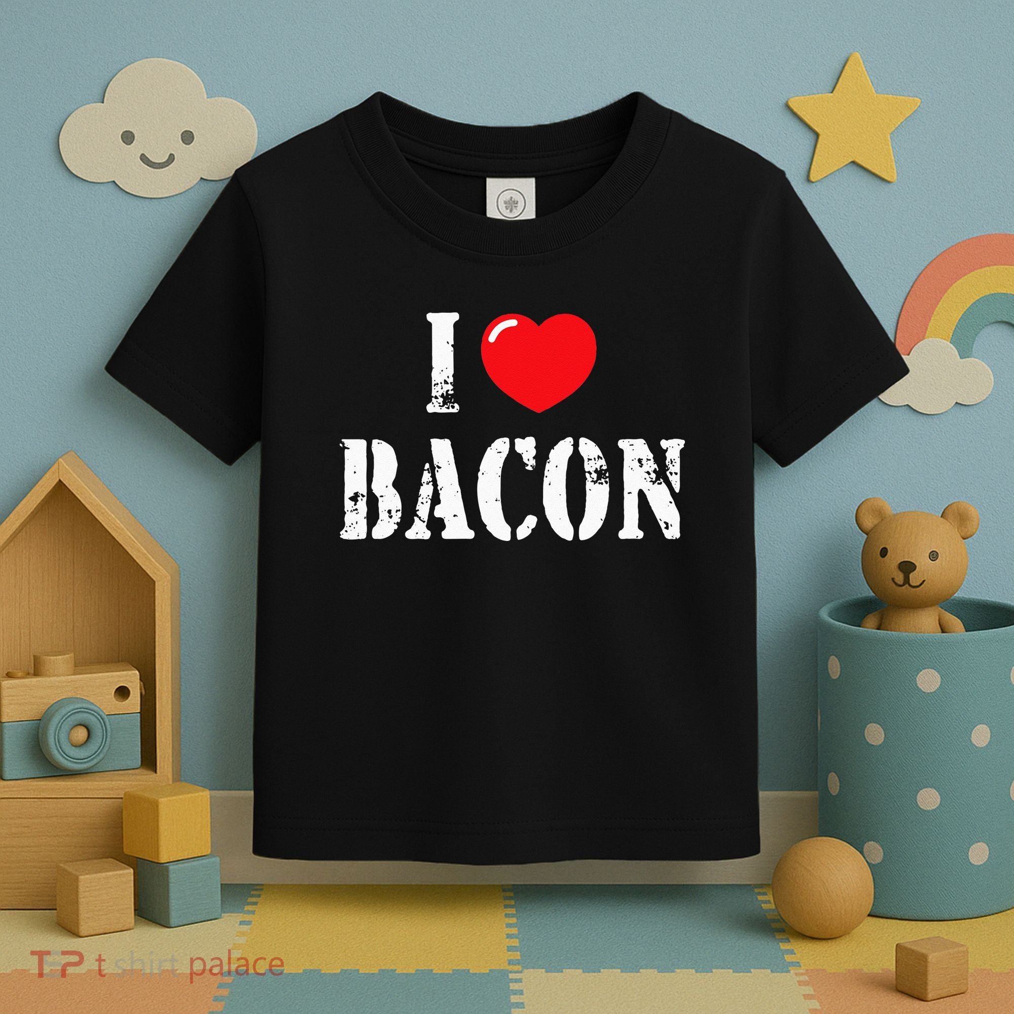 I Love Bacon for Bacon Lover Toddler T-Shirt