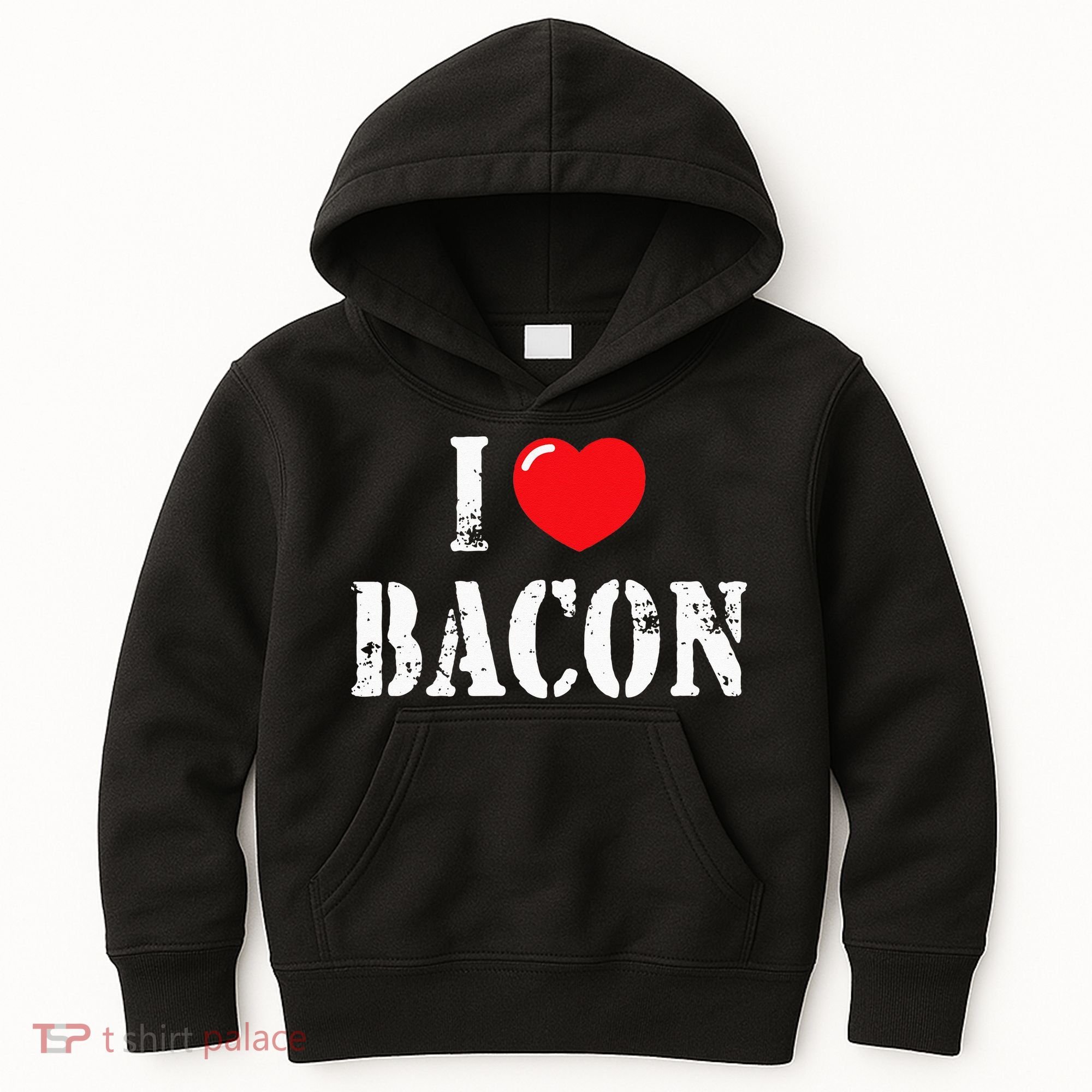 I Love Bacon for Bacon Lover Kids Hoodie