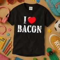 I Love Bacon for Bacon Lover Kids T-Shirt thumb 3