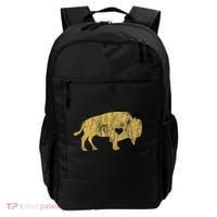 I Love Buffaloes Golden Buffalo Bison Lover Gift Ideas Backpack thumb 0