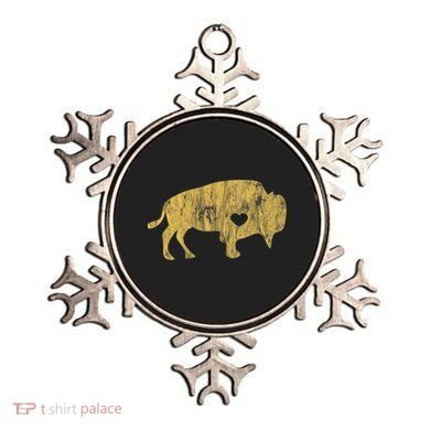 I Love Buffaloes Golden Buffalo Bison Lover Gift Ideas Ornament