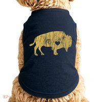 I Love Buffaloes Golden Buffalo Bison Lover Gift Ideas Doggie Tank thumb 0