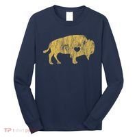 I Love Buffaloes Golden Buffalo Bison Lover Gift Ideas Long Sleeve Shirt thumb 0