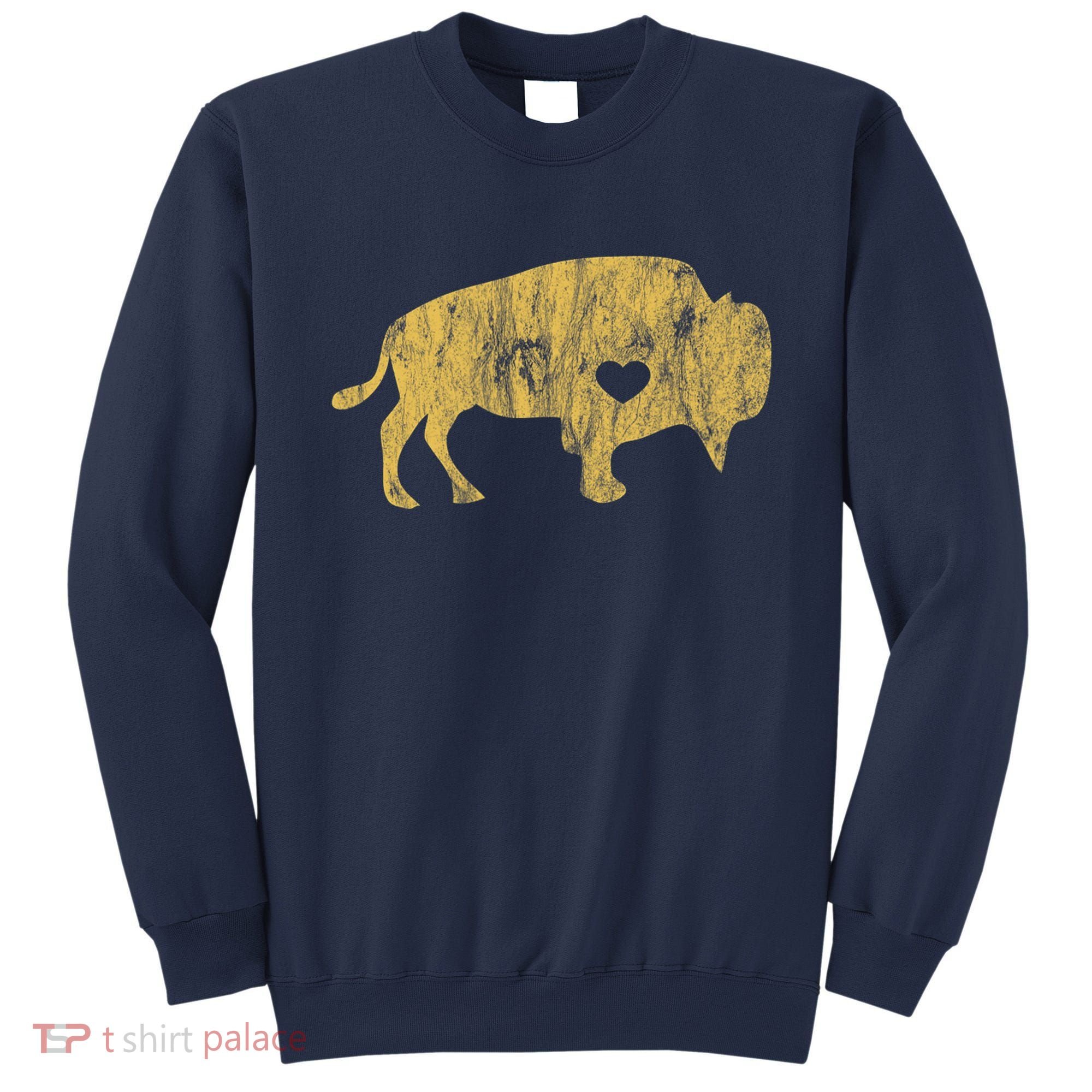 I Love Buffaloes Golden Buffalo Bison Lover Gift Ideas Sweatshirt