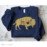 I Love Buffaloes Golden Buffalo Bison Lover Gift Ideas Sweatshirt thumb 2