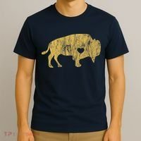 I Love Buffaloes Golden Buffalo Bison Lover Gift Ideas T-Shirt thumb 3
