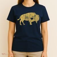 I Love Buffaloes Golden Buffalo Bison Lover Gift Ideas T-Shirt thumb 4