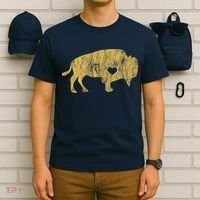 I Love Buffaloes Golden Buffalo Bison Lover Gift Ideas T-Shirt thumb 6