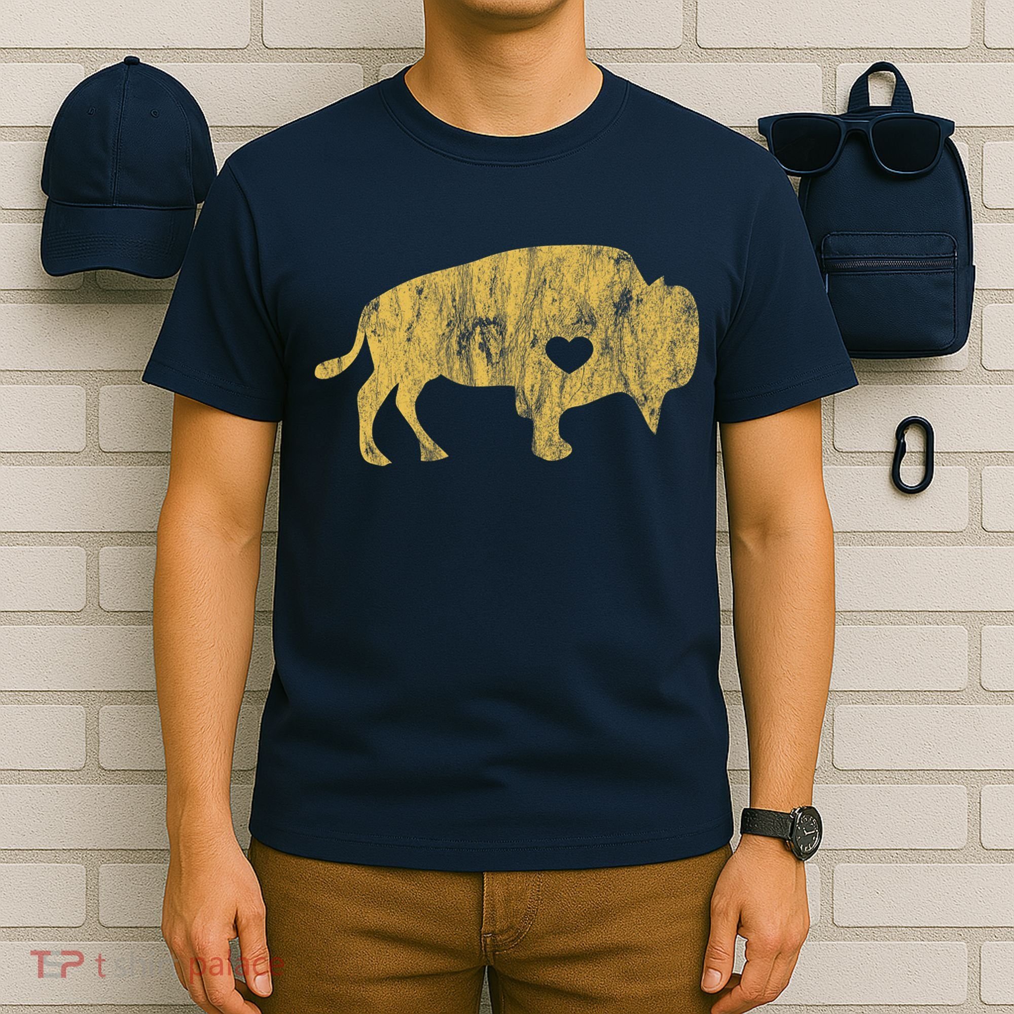 I Love Buffaloes Golden Buffalo Bison Lover Gift Ideas T-Shirt
