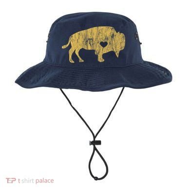 I Love Buffaloes Golden Buffalo Bison Lover Gift Ideas Bucket Hat