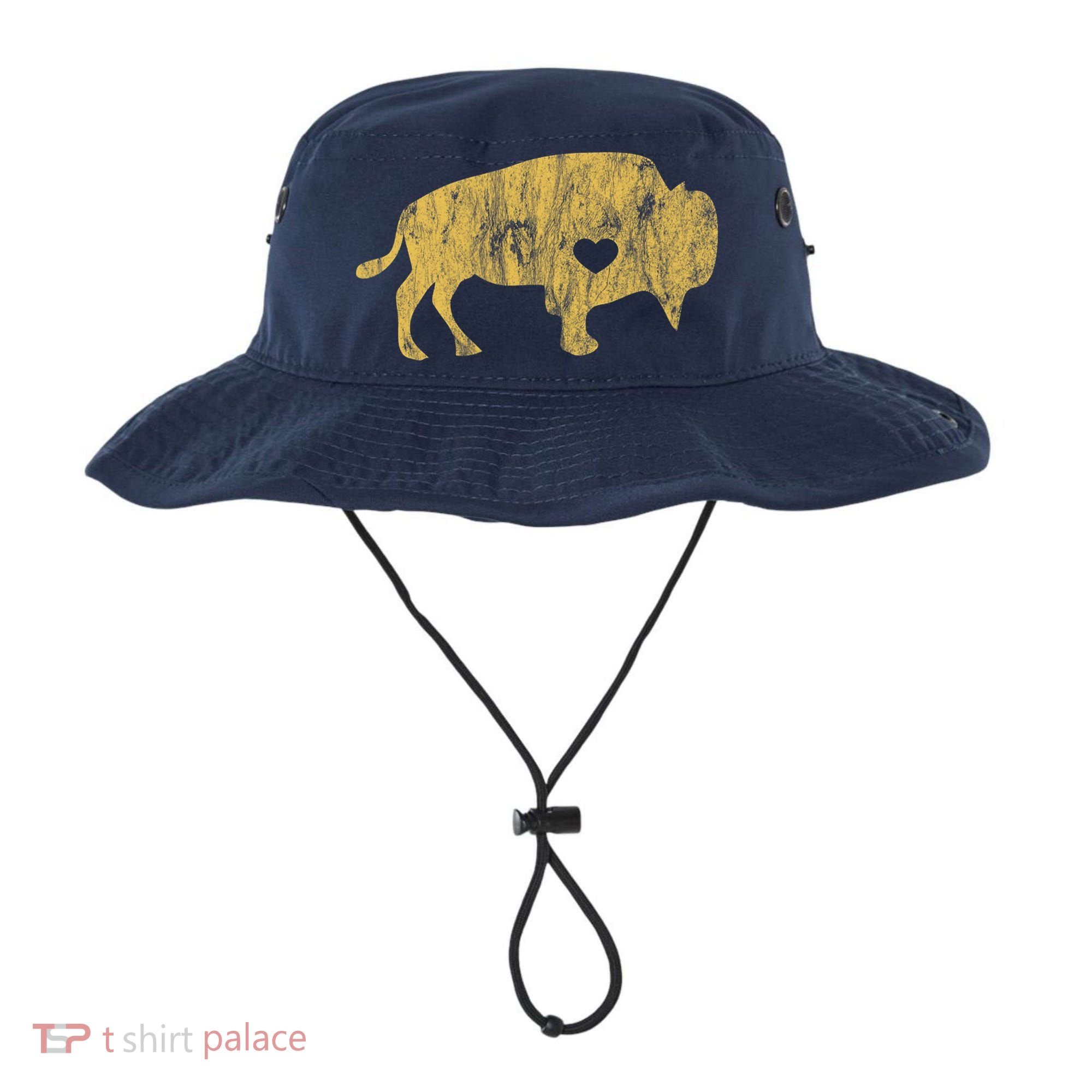 I Love Buffaloes Golden Buffalo Bison Lover Gift Ideas Bucket Hat