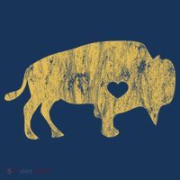 I Love Buffaloes Golden Buffalo Bison Lover Gift Ideas Coaster thumb 2