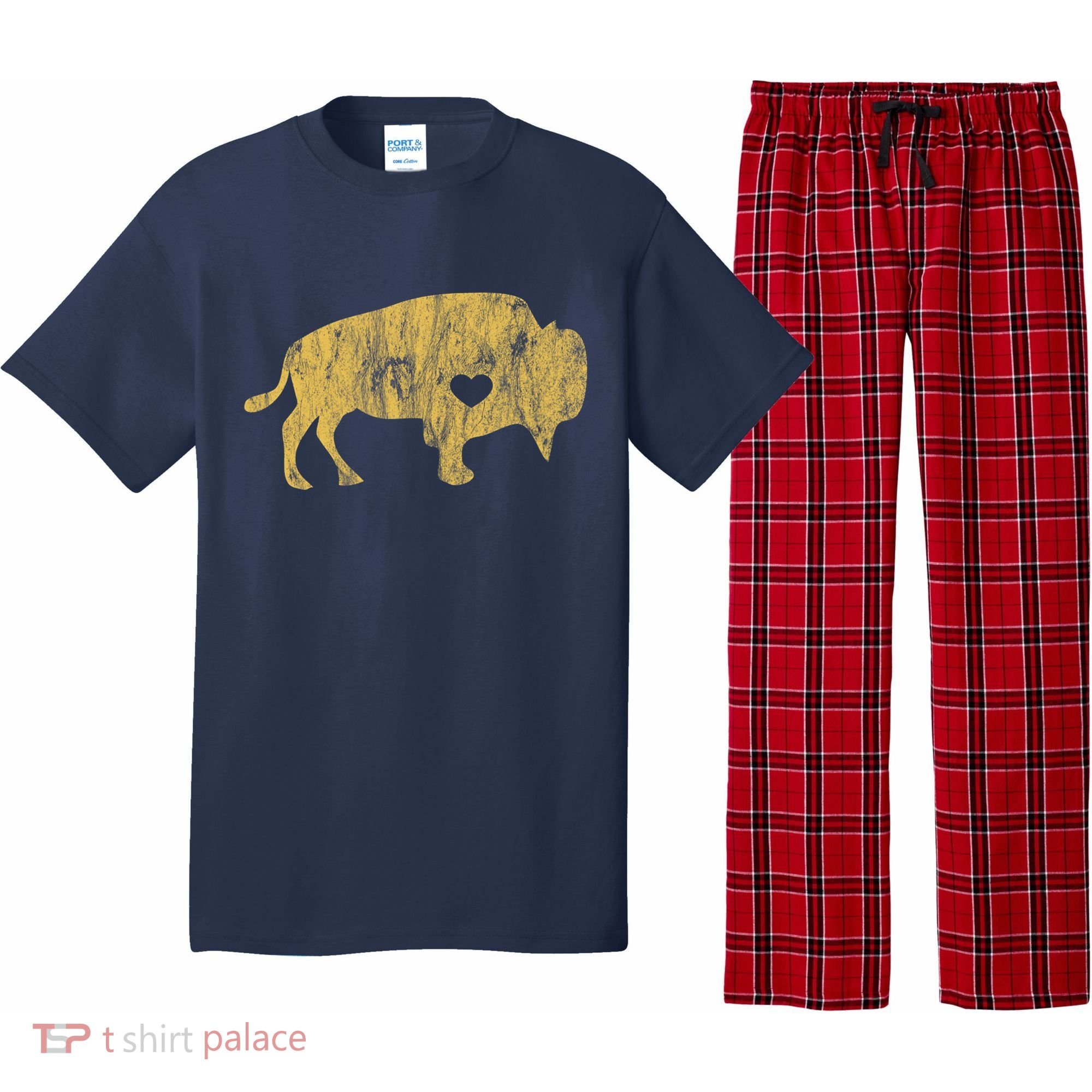 I Love Buffaloes Golden Buffalo Bison Lover Gift Ideas Pajama Set