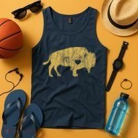 I Love Buffaloes Golden Buffalo Bison Lover Gift Ideas Tank Top thumb 4