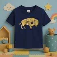 I Love Buffaloes Golden Buffalo Bison Lover Gift Ideas Toddler T-Shirt thumb 3