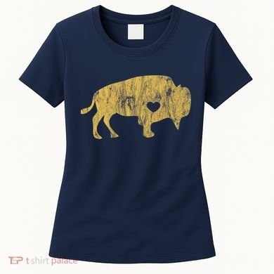 I Love Buffaloes Golden Buffalo Bison Lover Gift Ideas Women's T-Shirt