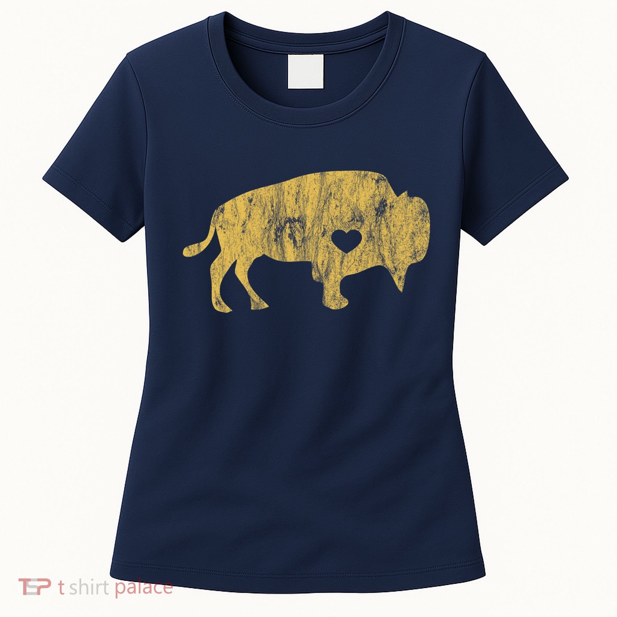 I Love Buffaloes Golden Buffalo Bison Lover Gift Ideas Women's T-Shirt