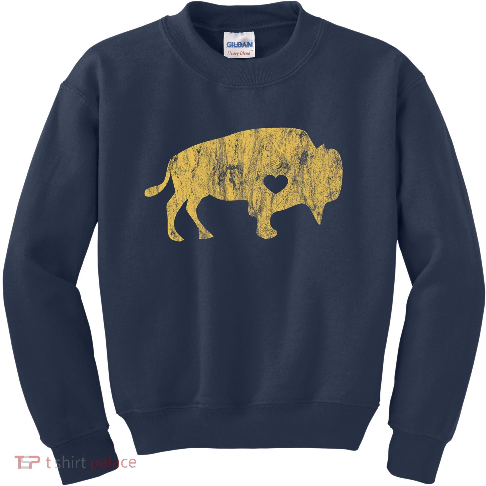 I Love Buffaloes Golden Buffalo Bison Lover Gift Ideas Kids Sweatshirt
