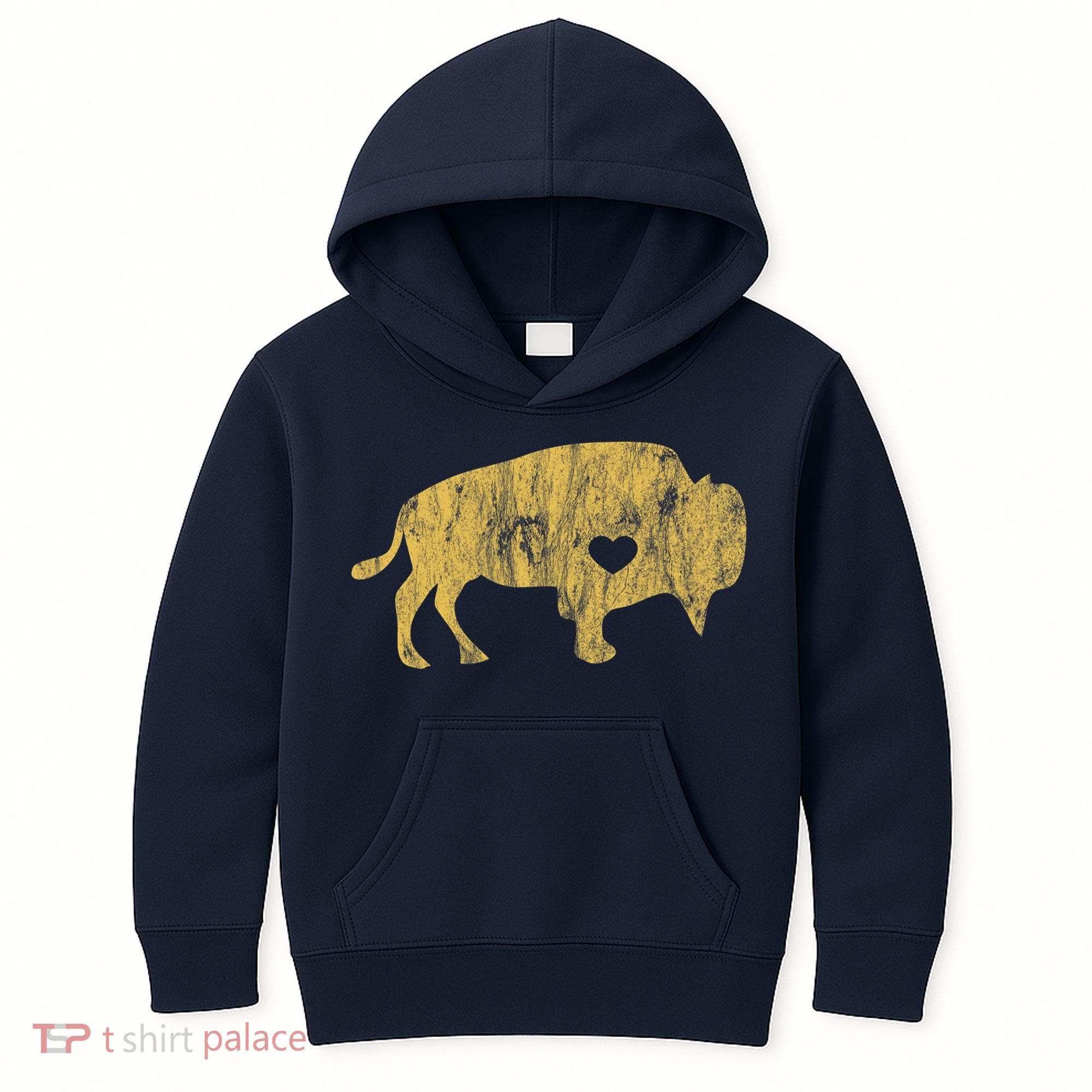 I Love Buffaloes Golden Buffalo Bison Lover Gift Ideas Kids Hoodie