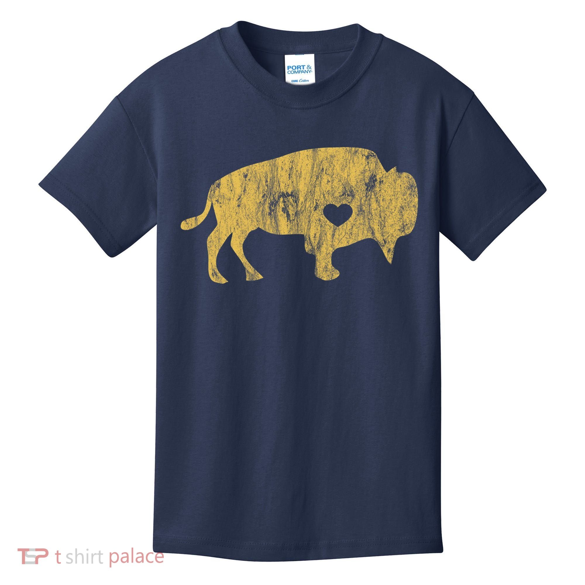 I Love Buffaloes Golden Buffalo Bison Lover Gift Ideas Kids T-Shirt