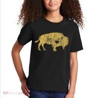 I Love Buffaloes Golden Buffalo Bison Lover Gift Ideas Kids T-Shirt thumb 2