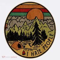 I Love Camping I Hate People Outdoors Long Sleeve Shirt thumb 2