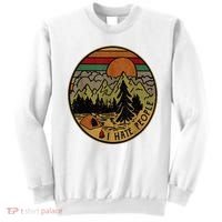 I Love Camping I Hate People Outdoors Sweatshirt thumb 0