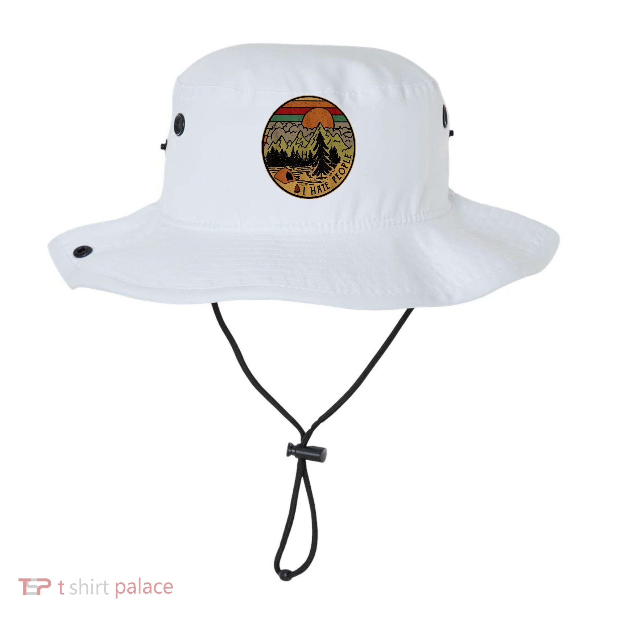 I Love Camping I Hate People Outdoors Bucket Hat