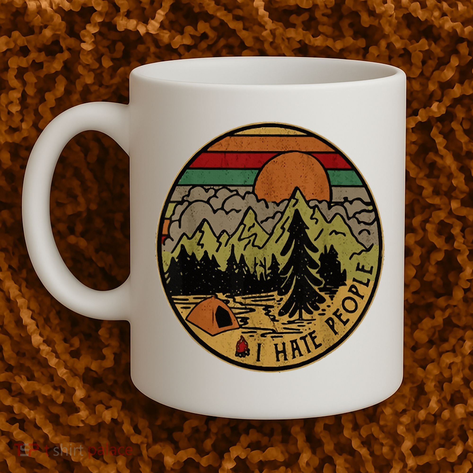 I Love Camping I Hate People Outdoors Coffee Mug