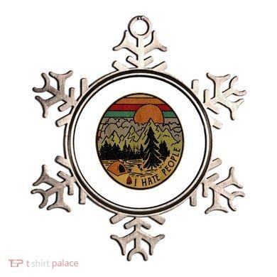 I Love Camping I Hate People Outdoors Ornament