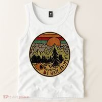 I Love Camping I Hate People Outdoors Tank Top thumb 2
