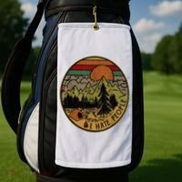 I Love Camping I Hate People Outdoors Golf Towel thumb 2