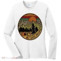 I Love Camping I Hate People Outdoors Women's Long Sleeve Shirt thumb 0