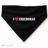 I Love Chichonas USA-Made Doggie Bandana thumb 0