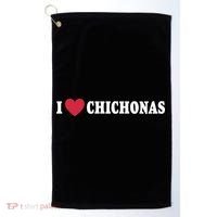 I Love Chichonas Golf Towel thumb 0