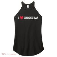 I Love Chichonas Women's Perfect Tri Rocker Tank thumb 0