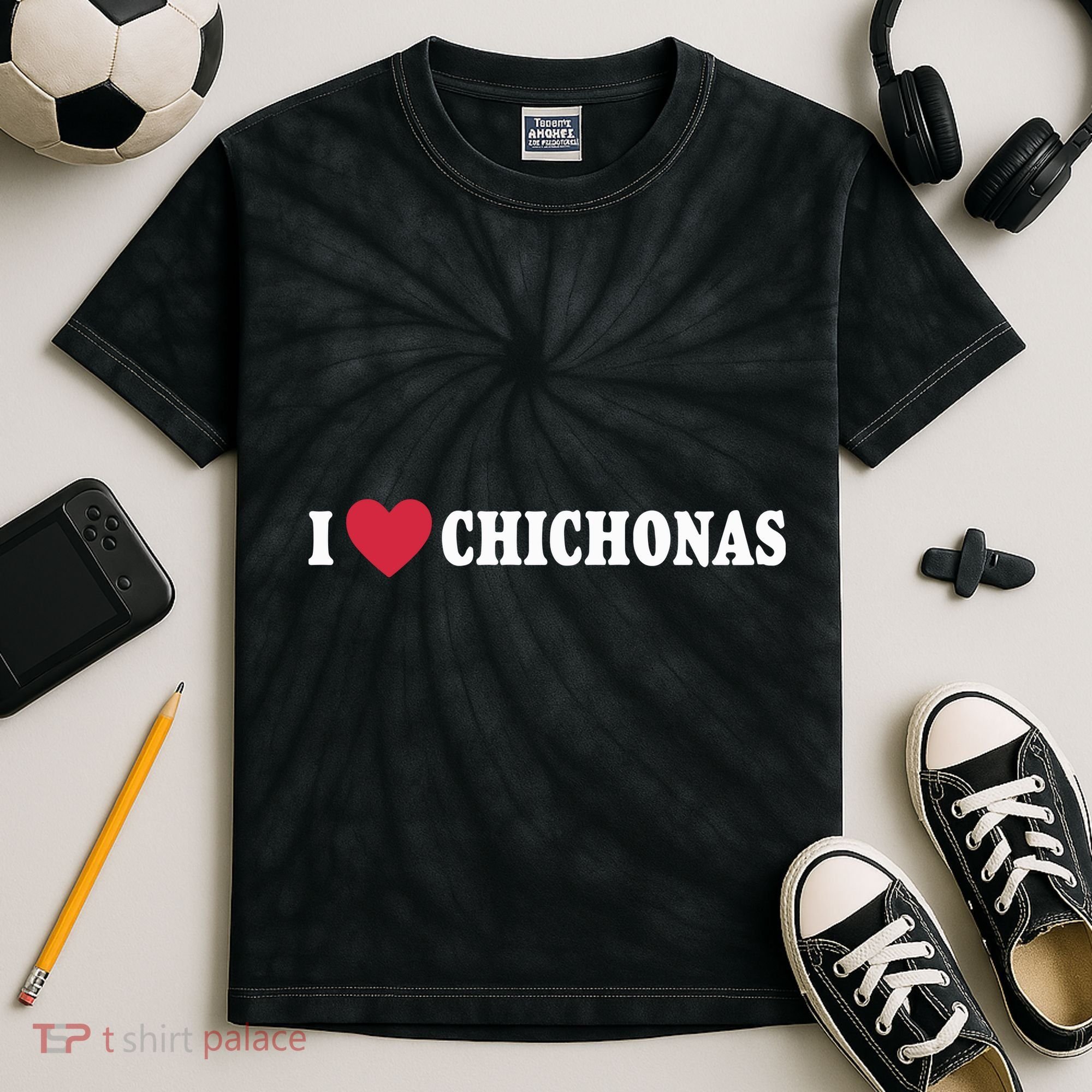 I Love Chichonas Kids Tie-Dye T-Shirt