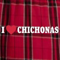 I Love Chichonas Women's Flannel Plaid Pajama Pants thumb 2