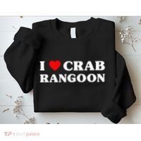 I Love Crab Rangoon American Food Funny Crab Rangoon Sweatshirt thumb 2
