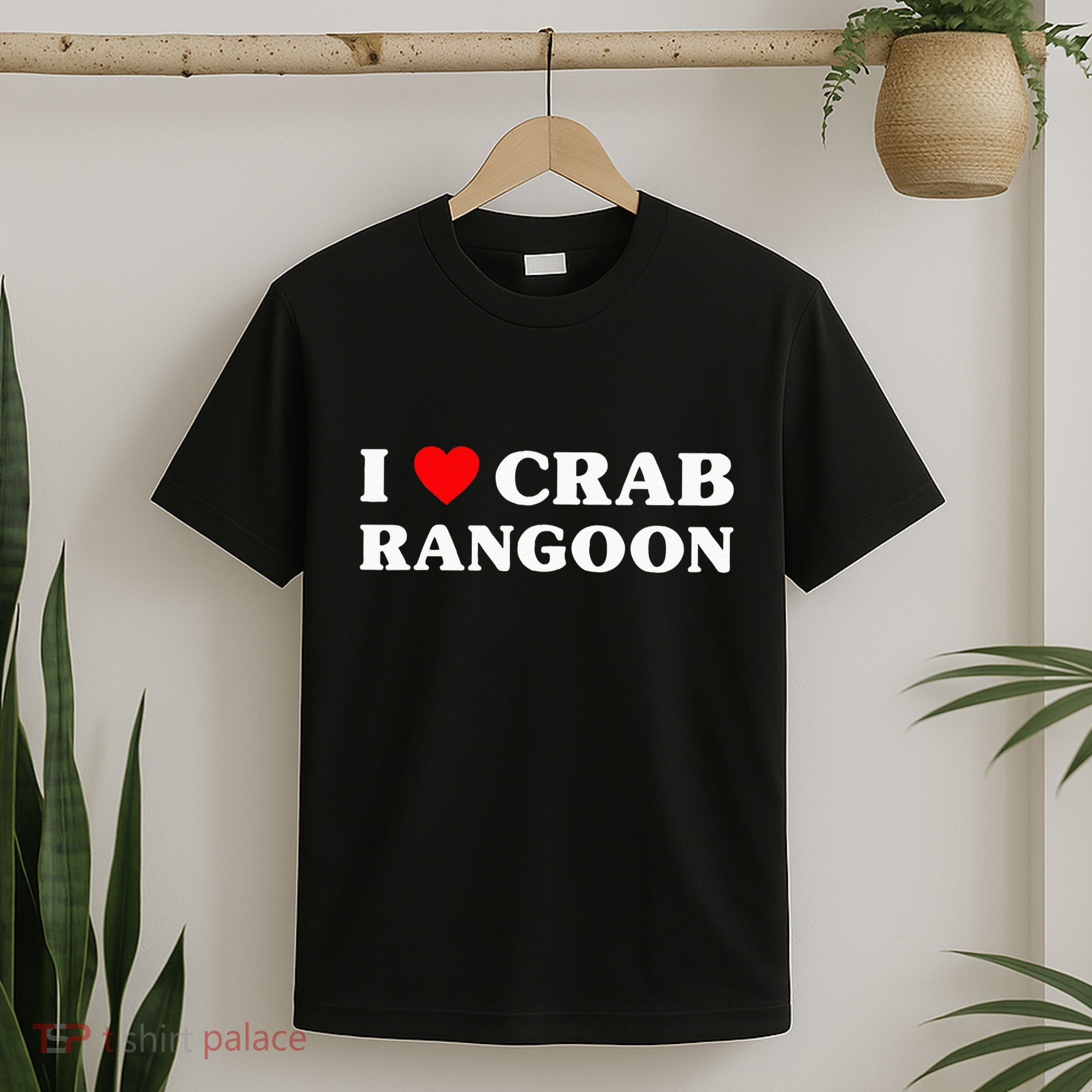 I Love Crab Rangoon American Food Funny Crab Rangoon T-Shirt