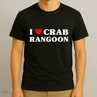 I Love Crab Rangoon American Food Funny Crab Rangoon T-Shirt thumb 3