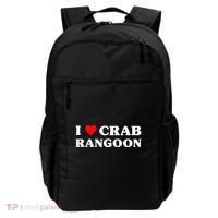 I Love Crab Rangoon American Food Funny Crab Rangoon Backpack thumb 0