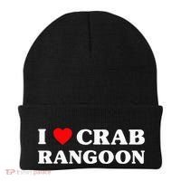 I Love Crab Rangoon American Food Funny Crab Rangoon Beanie thumb 0