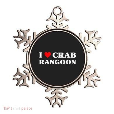 I Love Crab Rangoon American Food Funny Crab Rangoon Ornament