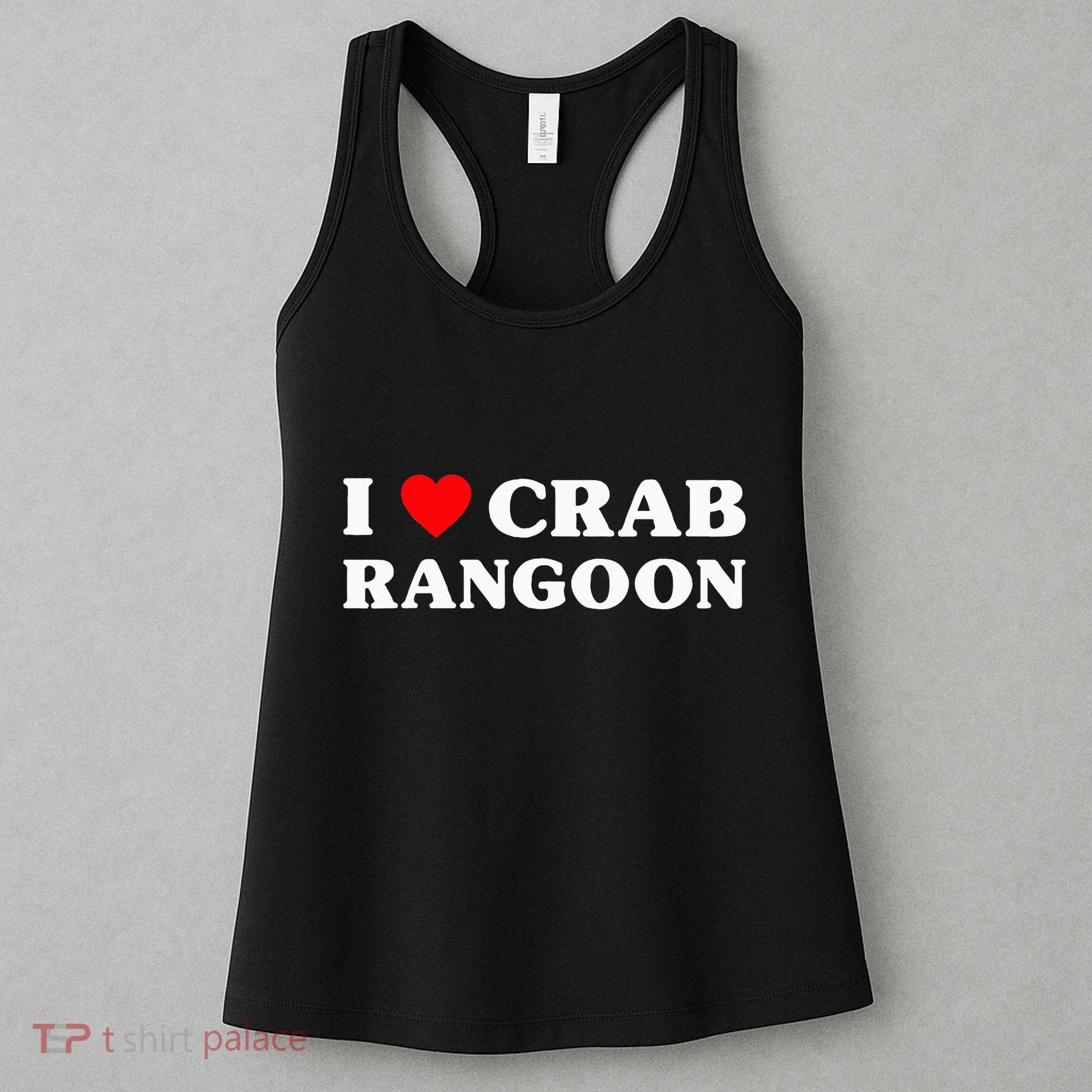 I Love Crab Rangoon American Food Funny Crab Rangoon Women's Tank Top