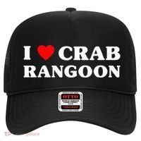 I Love Crab Rangoon American Food Funny Crab Rangoon Hat thumb 0